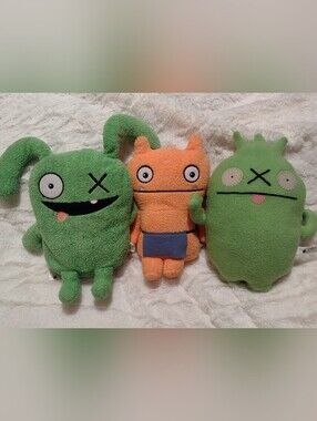 Ugly Dolls Nopy Ox Wage Weighted Plush 2011 2019  Hasbro Orange Green LE READ